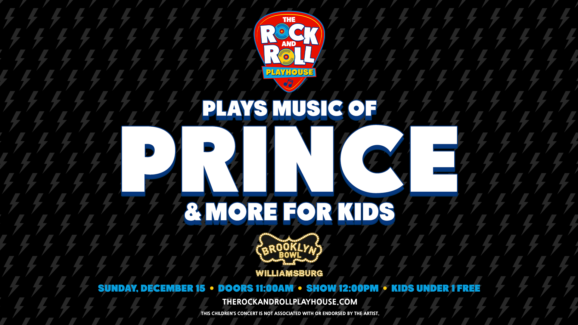 The Rock and Roll Playhouse plays the Music of Prince + More for Kids