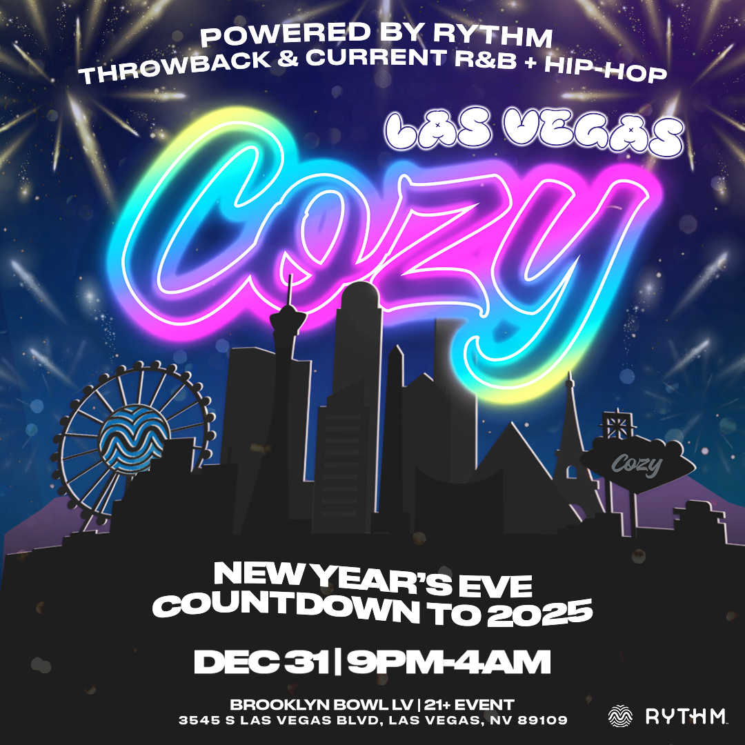 Cozy's NYE Countdown to 2025: Throwback + Current R&B / Hip-Hop - 21+