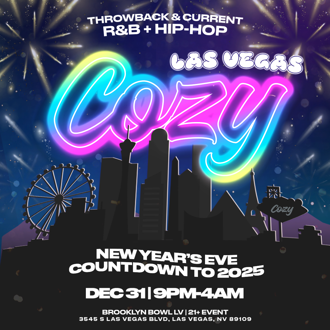 Cozy's NYE Countdown to 2025: Throwback + Current R&B / Hip-Hop - 21+