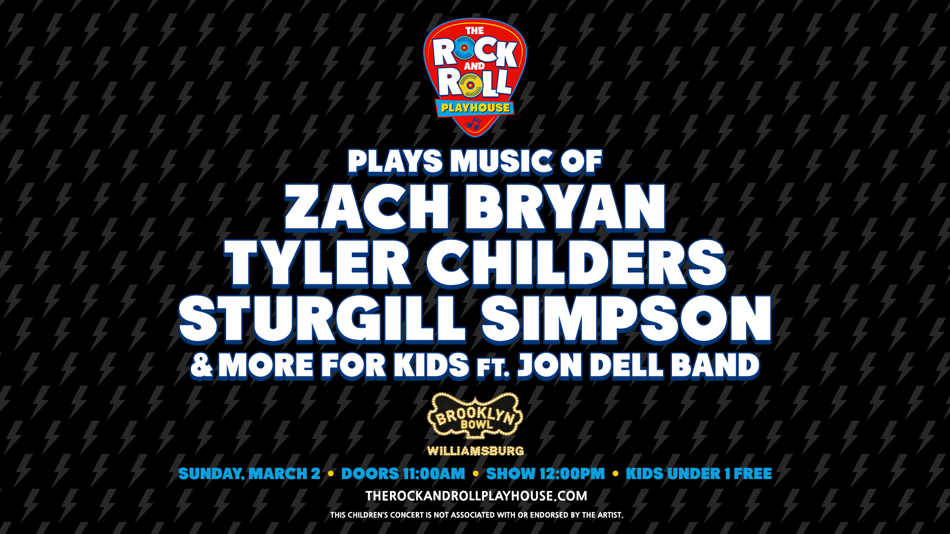 More Info for The Rock and Roll Playhouse plays Music of Zach Bryan, Tyler Childers, Sturgill Simpson + More for Kids