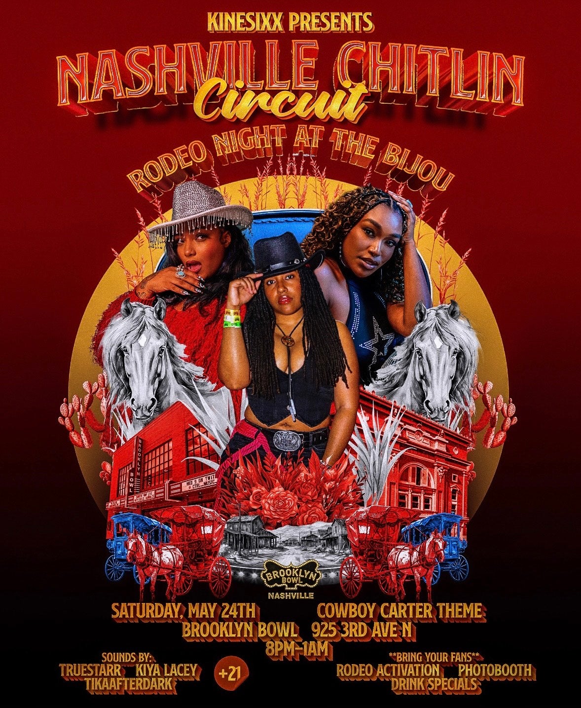 Kinesixx Presents: Nashville Chitlin Circuit: Rodeo Night at the Bijou