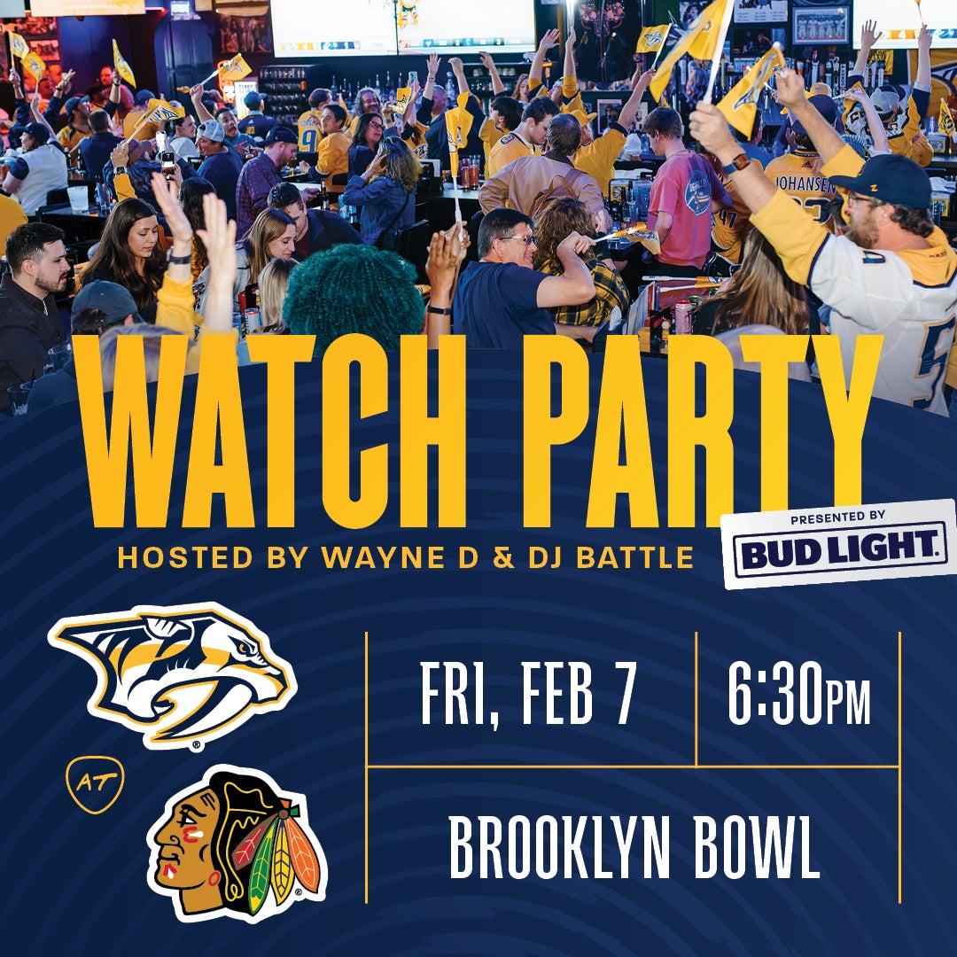 More Info for Nashville Predators Bud Light Watch Party: Nashville Predators vs. Chicago Blackhawks